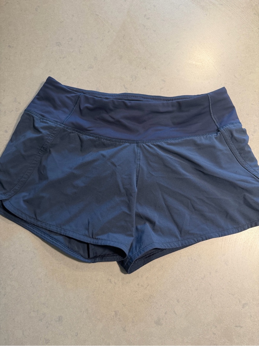 lululemon athletica Navy Athletic Shorts with Wide Waistband